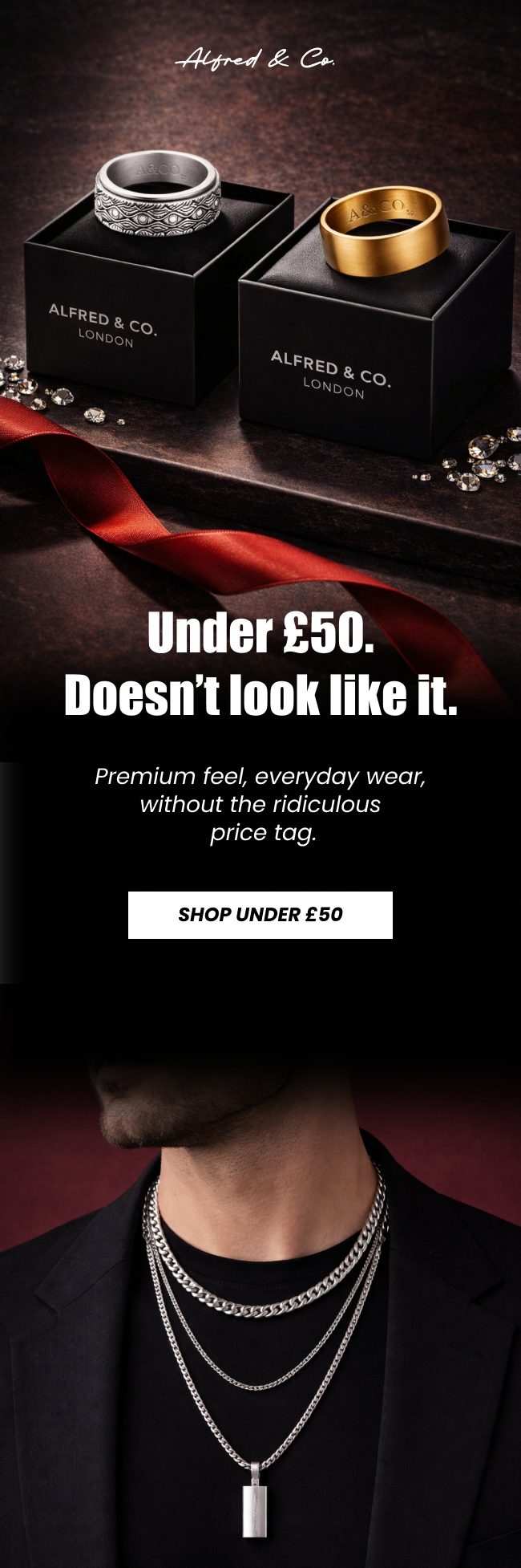 Alfred & Co email design